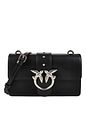 PINKO Love One Bolsa de hombro Piel natural 21 cm - nero-old silver PINKO Love One Bolsa de hombro Piel natural 21 cm