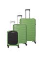 Travelite Mooby 4 kolečka Sada kufrů 3-dílný s roztažitelným záhybem