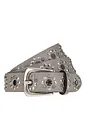 b.belt Nittebælte Læder - light grey b.belt Nittebælte Læder