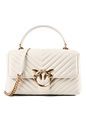 PINKO Love Lady Bolso Piel natural 26 cm - bianco seta-antique gold PINKO Love Lady Bolso Piel natural 26 cm