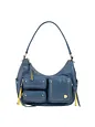 DuDu Pocket Skuldertaske Læder 30 cm - denim blue DuDu Pocket Skuldertaske Læder 30 cm