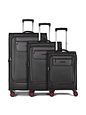 Worldpack Oxford 4-hjulet Kuffertsæt 3-delt med ekspansion - schwarz Worldpack Oxford 4-hjulet Kuffertsæt 3-delt med ekspansion