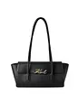 Karl Lagerfeld Signature Bolsa de hombro Piel natural 37 cm - black-gold Karl Lagerfeld Signature Bolsa de hombro Piel natural 37 cm