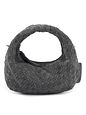 LES VISIONNAIRES Greta Micro weave Bolso Piel natural 20 cm - asphalte LES VISIONNAIRES Greta Micro weave Bolso Piel natural 20 cm