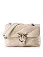 PINKO Love Puff Crossbody-laukku Nahka 27 cm - bianco silver PINKO Love Puff Crossbody-laukku Nahka 27 cm