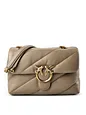 PINKO Love Puff Crossbody-laukku Nahka 27 cm - grigio talpa PINKO Love Puff Crossbody-laukku Nahka 27 cm