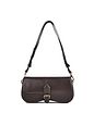 Guess Charlotte Borsa a spalla Vera Pelle 24 cm - dark oak Guess Charlotte Borsa a spalla Vera Pelle 24 cm