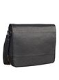 Leonhard Heyden Hamburg Messenger kožený 38 cm přihrádka na notebook