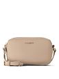 Lazarotti Crossbody taška z kůže Bologna Camera-Bag s dvojitým zipem, 18 cm