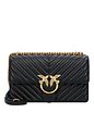 PINKO Love One Crossbody-väska Läder 26.5 cm - black PINKO Love One Crossbody-väska Läder 26.5 cm