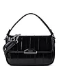 DKNY Willa Crossbody taška Kůže 20.5 cm - black-silver DKNY Willa Crossbody taška Kůže 20.5 cm