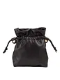 DuDu Crossbody taske Læder 18 cm - schwarz DuDu Crossbody taske Læder 18 cm