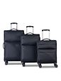 Worldpack Kyoto 4 Rollen Kofferset 3-teilig mit Dehnfalte - dunkelblau Worldpack Kyoto 4 Rollen Kofferset 3-teilig mit Dehnfalte