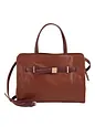 DuDu Crossbody taske Læder 32 cm - ziegelrot DuDu Crossbody taske Læder 32 cm