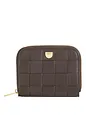 DuDu Woven Lompakko Nahka 10 cm - coffee brown DuDu Woven Lompakko Nahka 10 cm