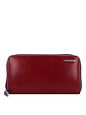 Piquadro Blue Square Pung Læder 19 cm - red Piquadro Blue Square Pung Læder 19 cm