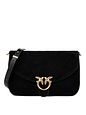 PINKO Love Satchel Classic Borsa a tracolla Vera Pelle 27 cm - nero PINKO Love Satchel Classic Borsa a tracolla Vera Pelle 27 cm