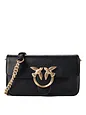 PINKO Love one Crossbody-väska Läder 23 cm - nero-antique gold PINKO Love one Crossbody-väska Läder 23 cm