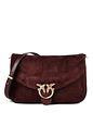 PINKO Love Satchel Classic Borsa a tracolla Vera Pelle 27 cm - borgogna PINKO Love Satchel Classic Borsa a tracolla Vera Pelle 27 cm