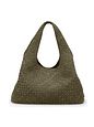 LES VISIONNAIRES Paz Weave Borsa a spalla Vera Pelle 44 cm - sea kelp LES VISIONNAIRES Paz Weave Borsa a spalla Vera Pelle 44 cm