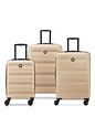 Delsey Paris Air Armour 4 kolečka Sada kufrů 3-dílný Rozšiřitelný - warm sand Delsey Paris Air Armour 4 kolečka Sada kufrů 3-dílný Rozšiřitelný