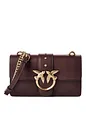 PINKO Love One Crossbody-väska Läder 21 cm - borgogna PINKO Love One Crossbody-väska Läder 21 cm