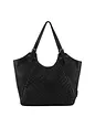 FredsBruder Calm Weave Shopper taske Læder 45 cm - black FredsBruder Calm Weave Shopper taske Læder 45 cm