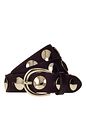 b.belt Bälte Läder - dark brown b.belt Bälte Läder
