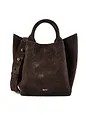 abro Essential Käsilaukku Nahka 21 cm - dark brown abro Essential Käsilaukku Nahka 21 cm