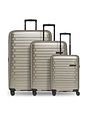 Pactastic Collection 04 THE THREE SET + 4 kolečka Sada kufrů 3-dílný s roztažitelným záhybem