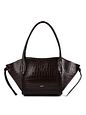 abro Vibe Olkalaukku Nahka 24 cm - dark brown abro Vibe Olkalaukku Nahka 24 cm