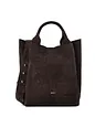 abro Essential Håndtaske M Læder 30 cm - dark brown abro Essential Håndtaske M Læder 30 cm