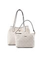 Guess Victtoria Shopper taske 33 cm - stone logo Guess Victtoria Shopper taske 33 cm