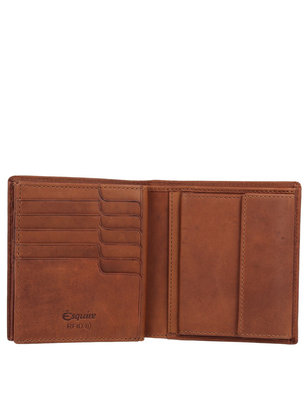 Esquire Dallas Portafoglio Protezione RFID Vera Pelle 12.5 cm