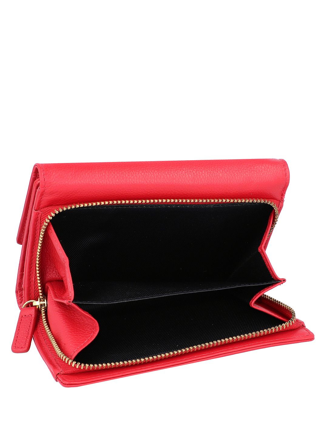 L.CREDI Evelyn Portafoglio Protezione RFID Vera Pelle 14.5 cm