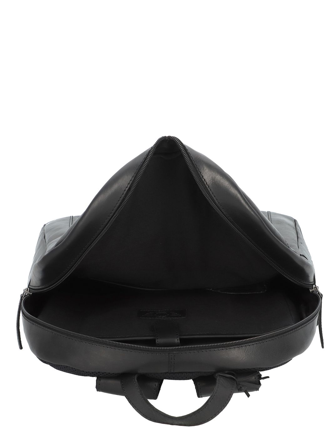 Greenburry Pure Black Daypack Læder 46 cm Laptoprum Greenburry Pure Black Daypack Læder 46 cm Laptoprum