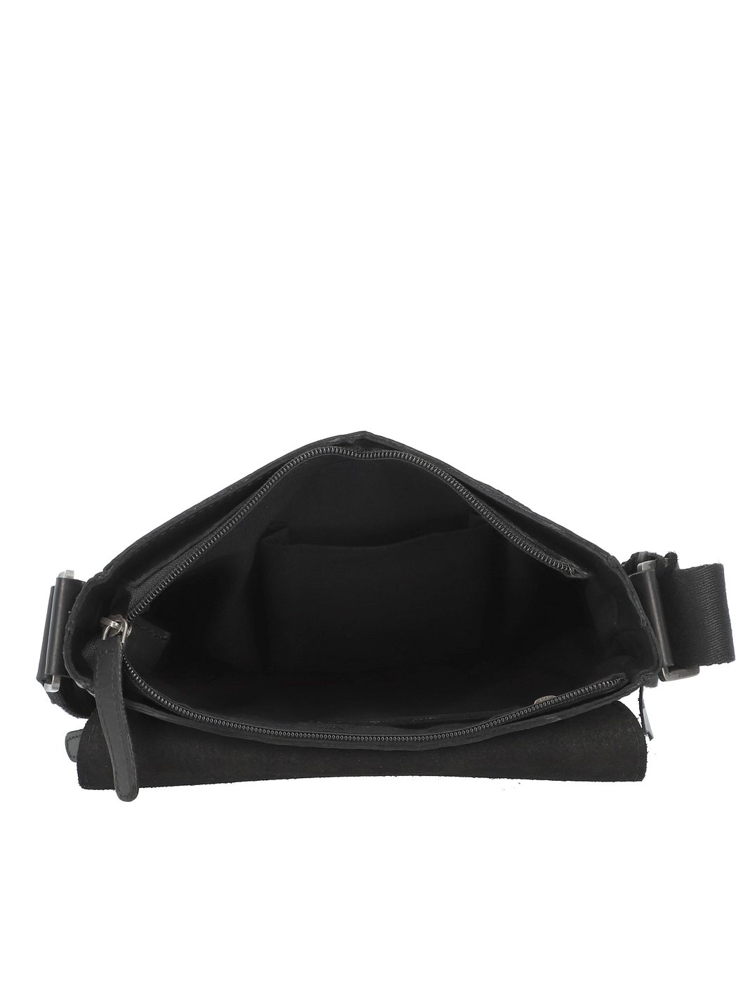 Greenburry Pure Black Crossbody taske Læder 22 cm