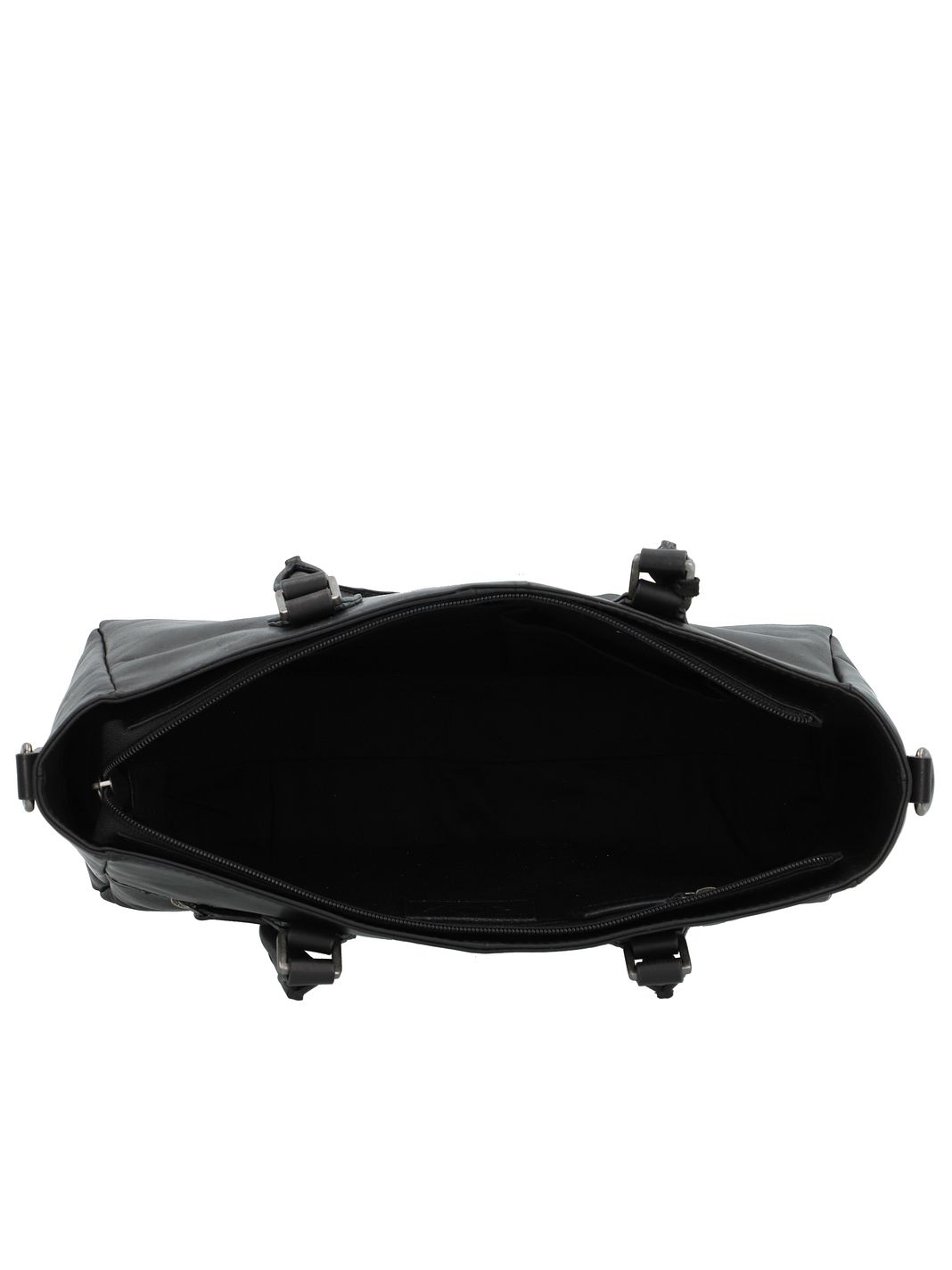 Greenburry Pure Black Håndtaske Læder 33 cm