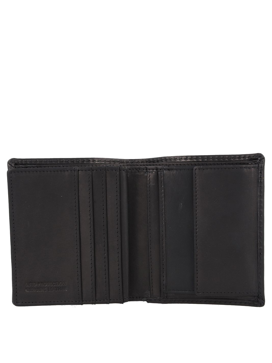 Greenburry Pure Black Plånbok RFID-skydd Läder 11 cm Greenburry Pure Black Plånbok RFID-skydd Läder 11 cm