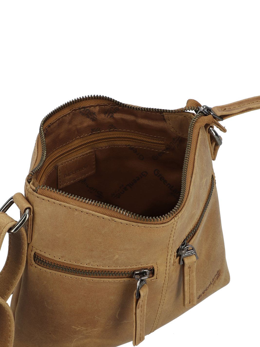 Greenland Nature Light Borsa a tracolla Vera Pelle 21 cm