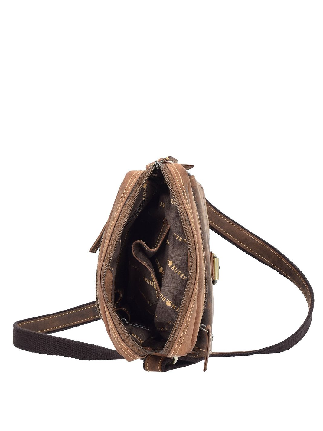 Greenburry Vintage Borsa a tracolla Vera Pelle 20 cm Greenburry Vintage Borsa a tracolla Vera Pelle 20 cm