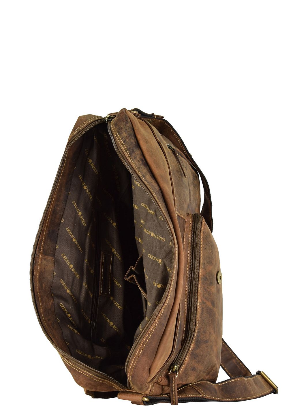 Greenburry Vintage Crossbody taske Læder 40 cm