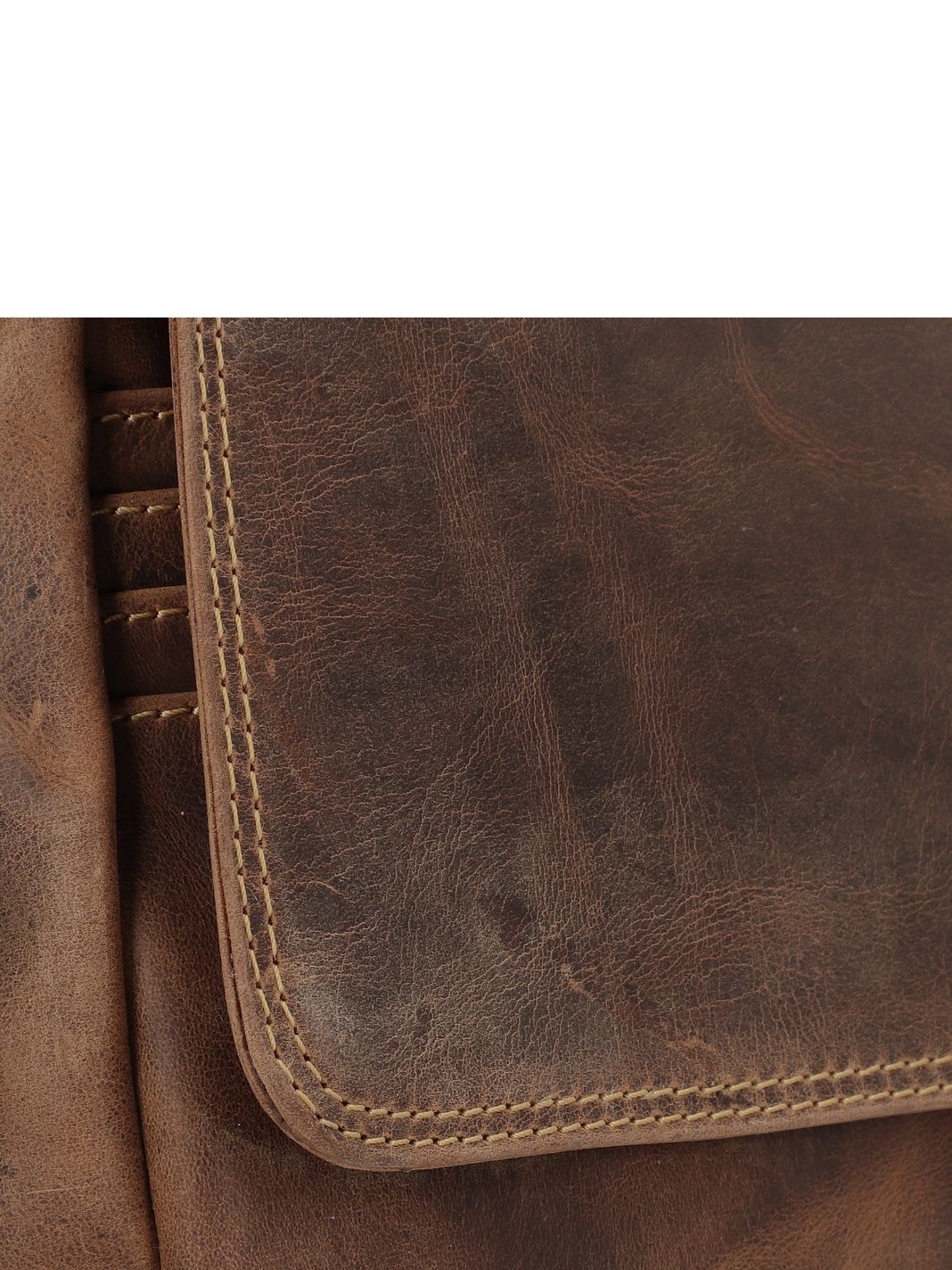 Greenburry Vintage Messengertaske Læder 34 cm Laptoprum