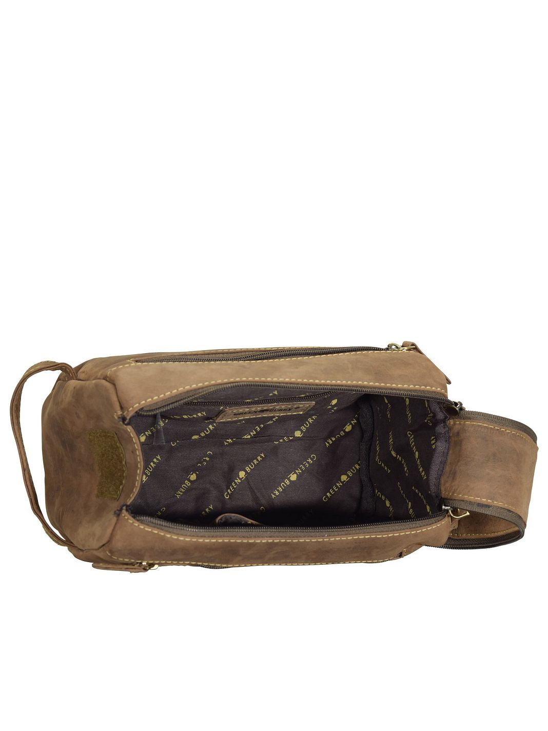 Greenburry Vintage Borsa da toilette Vera Pelle 23 cm Greenburry Vintage Borsa da toilette Vera Pelle 23 cm