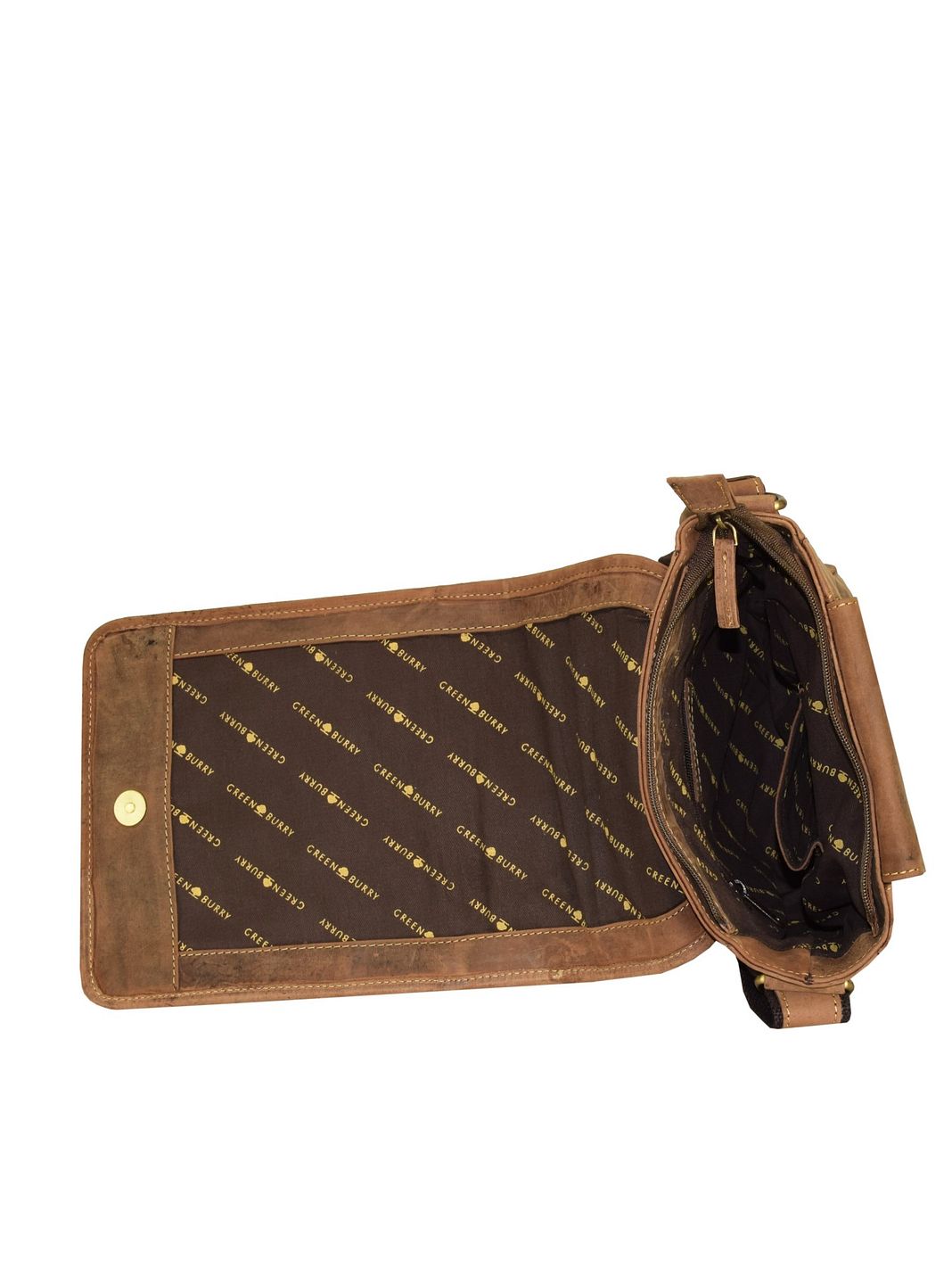 Greenburry Vintage Crossbody taske Læder 23 cm