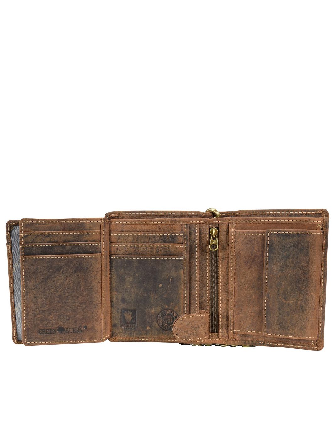 Greenburry Vintage Portafoglio Vera Pelle 12.5 cm