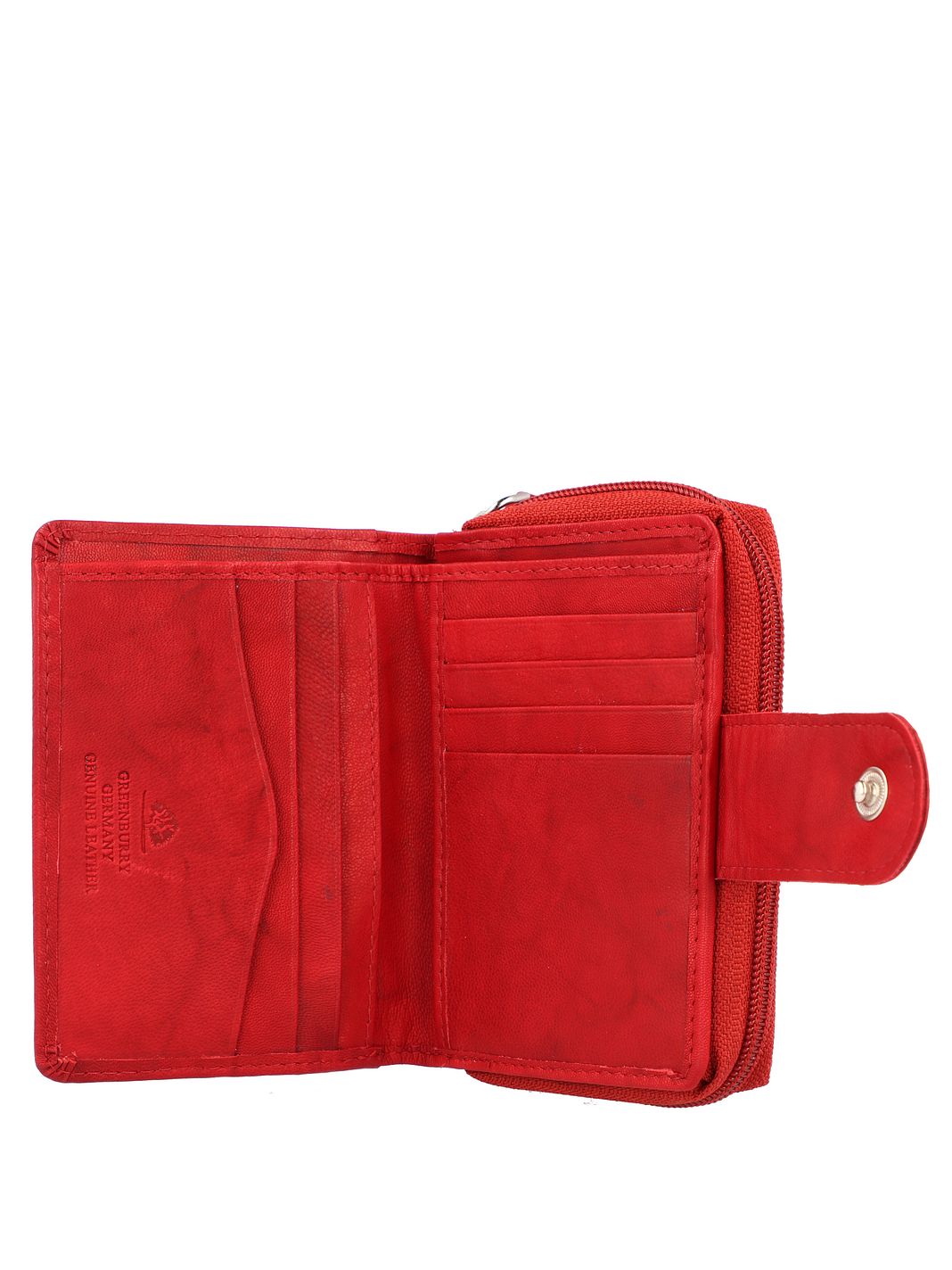 Greenburry Basic Portafoglio Protezione RFID Vera Pelle 2 cm
