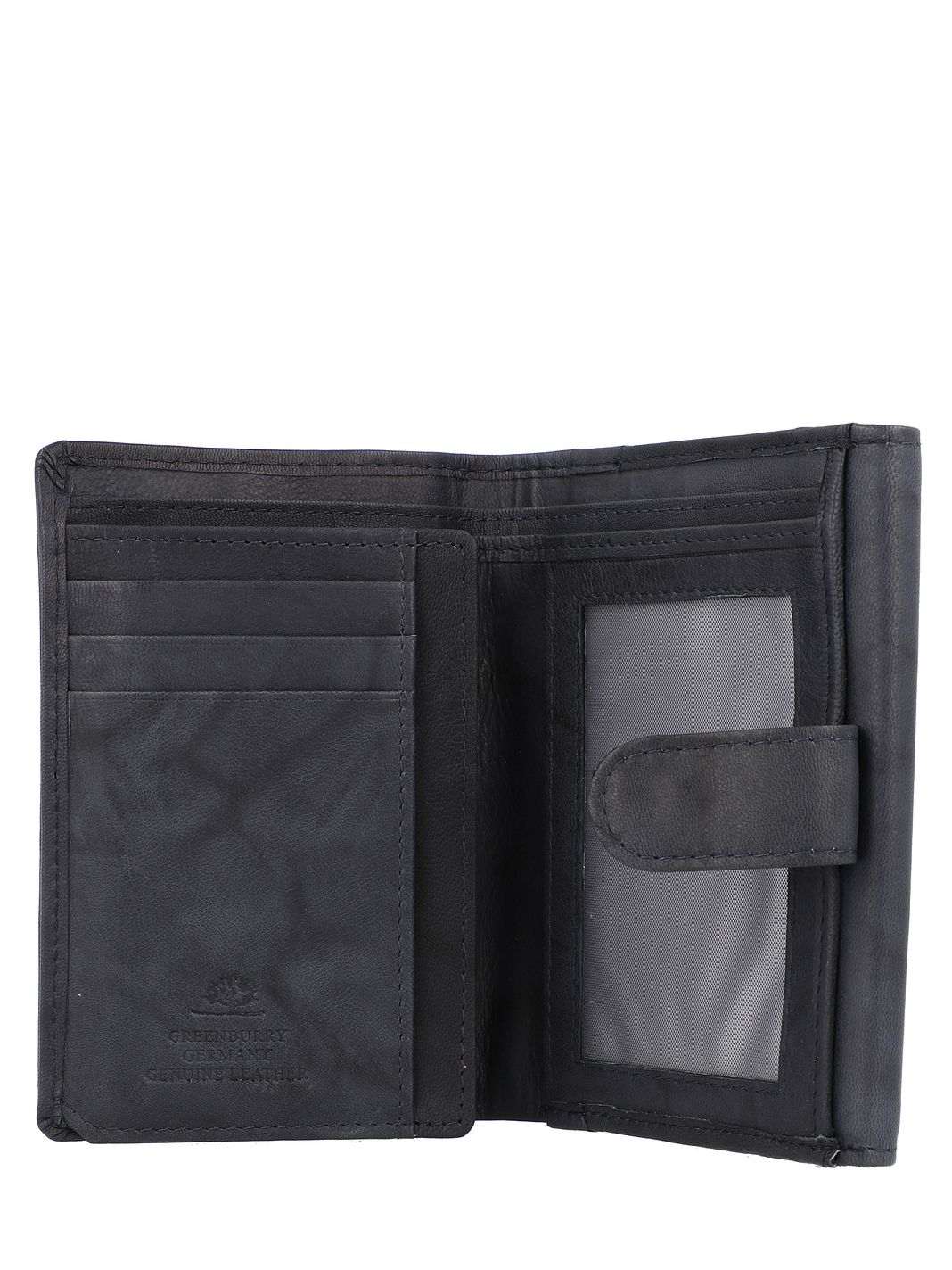Greenburry Basic Portafoglio Protezione RFID Vera Pelle 13 cm Greenburry Basic Portafoglio Protezione RFID Vera Pelle 13 cm