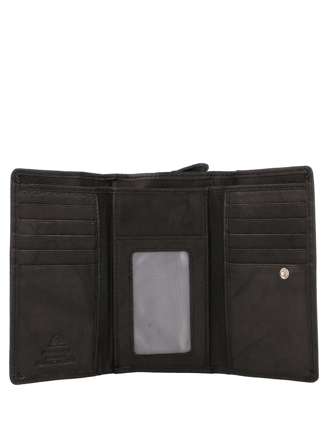 Greenburry Basic Portafoglio Protezione RFID Vera Pelle 14 cm Greenburry Basic Portafoglio Protezione RFID Vera Pelle 14 cm
