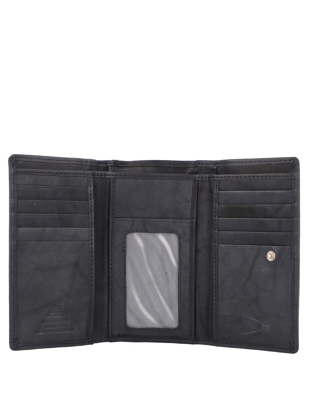 Greenburry Basic Portafoglio Protezione RFID Vera Pelle 14 cm Greenburry Basic Portafoglio Protezione RFID Vera Pelle 14 cm